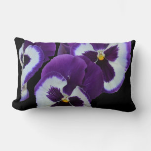 Paarse Pansy Posy Kussen