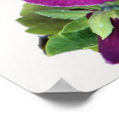 Paarse Pansy Print (Hoek)