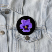 Paarse Pansy Ronde Button 7,6 Cm (In situ)