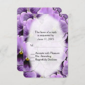 Paarse Pansy RSVP (Voorkant / Achterkant)