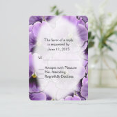 Paarse Pansy RSVP (Staand voorkant)