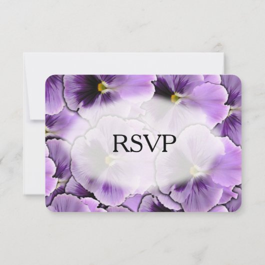 Paarse Pansy RSVP (Achterkant)