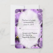 Paarse Pansy RSVP (Voorkant)