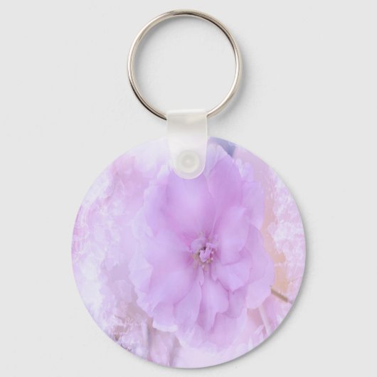 Paarse Pansy Sleutelhanger (Voorkant)