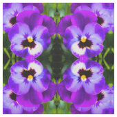 Paarse Pansy Stof (Swatch)