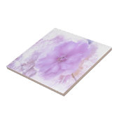 Paarse Pansy Tegeltje (Zijkant)