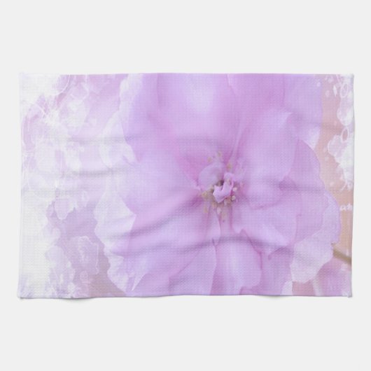 Paarse Pansy Theedoek (Horizontaal)
