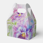 Paarse Pansy Trouwtaart Favoriete Doos Bedankdoosjes (Achterkant)