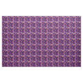 Paarse Pansy Typografie Stof (Yard (91,4 cm))