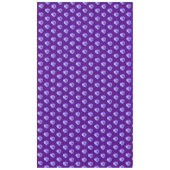 Paarse Pansy-ventilator naadloos patroon op tablet Tafelkleed (Voorkant)