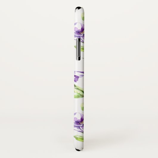 Paarse Pansy Waterverf iPhone / iPad case (Achterkant / rechts)