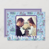  Paarse pantserkonijnen Licht Blauw Briefkaart (Voorkant / Achterkant)