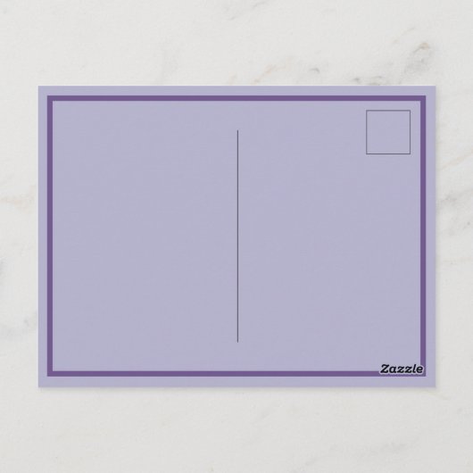  Paarse pantserkonijnen Licht Blauw Briefkaart (Achterkant)