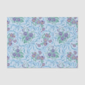  Paarse pantserkonijnen Licht Blauw Tissuepapier (Voorkant)