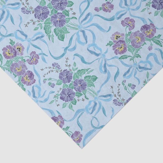  Paarse pantserkonijnen Licht Blauw Tissuepapier (Detail)