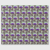 Paarse panty boeket in emmer cadeaupapier (Vlak)