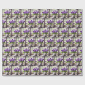 Paarse panty in emmer cadeaupapier (Vlak)