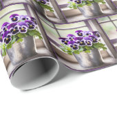 Paarse panty in emmer cadeaupapier (Rol Hoek)