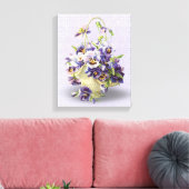 paarse panty mand op oogje kant canvas afdruk (Insitu (Woonkamer))