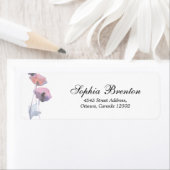 Paarse papaver etiket (Insitu)