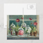 Paarse papaver op een ravijn briefkaart (Voorkant / Achterkant)