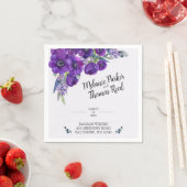 Paarse papaverbandservetten servet (Insitu)