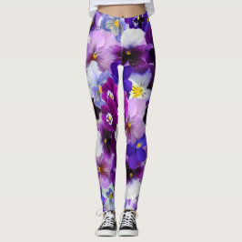 Paarse papaverkracht! leggings