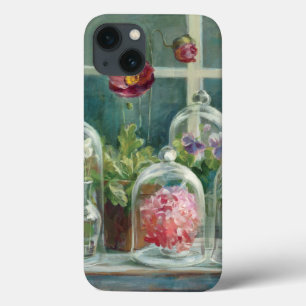Paarse Papavers op een Vensterbank Case-Mate iPhone Case