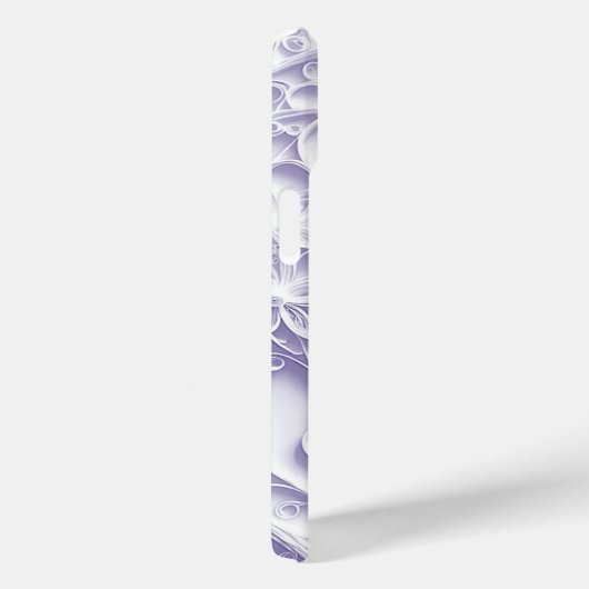 Paarse Papier Quilling Daisy Design Case-Mate iPhone Case (Achterkant / Rechts)