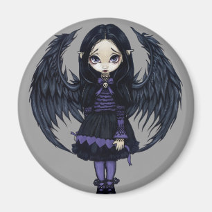 "Paarse papieren harten" magneet