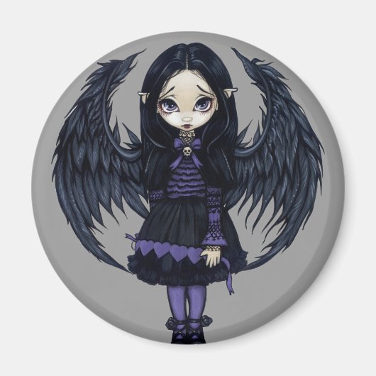 "Paarse papieren harten" magneet (Voorkant)