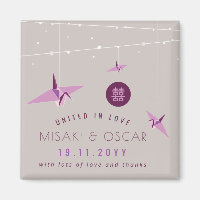 Paarse Papieren Kranen & Sprookjeslichten Chinees 