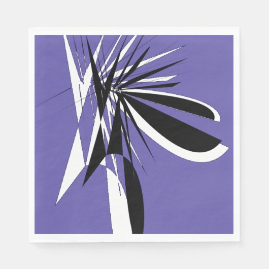 paarse papieren servetten / serviette de papier vi (Voorkant)