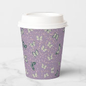 Paarse Papillon Papieren Bekers (Voorkant)