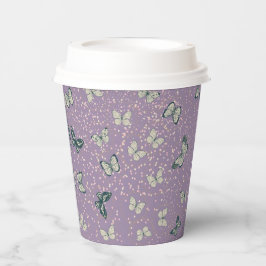 Paarse Papillon Papieren Bekers