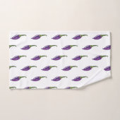 Paarse paprika's bad handdoek (Handdoek)