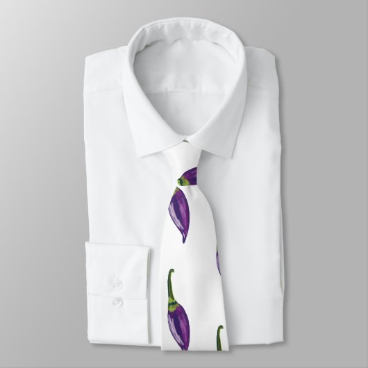 Paarse paprika's stropdas (Gebonden)