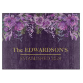 Paarse paradijs: botanische schoonheidssnijplank snijplank (Voorkant)