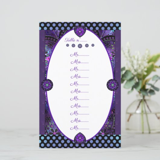 Paarse paraplu & harten .7 (Staand voorkant)