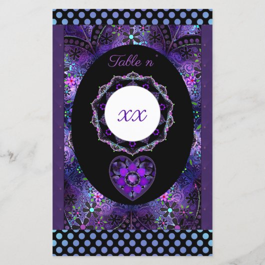 Paarse paraplu & harten .7 (Achterkant)