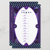 Paarse paraplu & harten .7 (Voorkant / Achterkant)