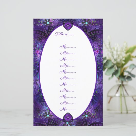 Paarse paraplu & harten .7 (Staand voorkant)