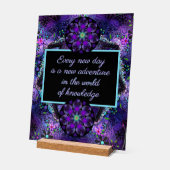 Paarse paraplu & harten .7 acryl bord (Hoek)