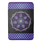 Paarse paraplu & harten .7 badmat (Voorkant Verticaal)