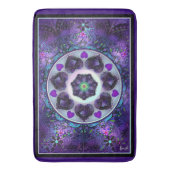 Paarse paraplu & harten .7 badmat (Voorkant Verticaal)