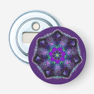 Paarse paraplu & harten .7 button flesopener