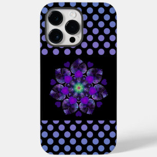 Paarse paraplu & harten .7 Case-Mate iPhone 14 pro max hoesje