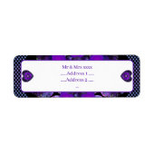 Paarse paraplu & harten .7 etiket (Voorkant)