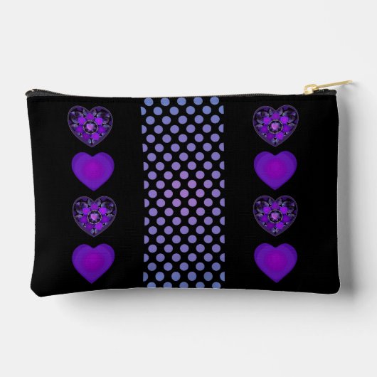 Paarse paraplu & harten .7 etui (Achterkant)