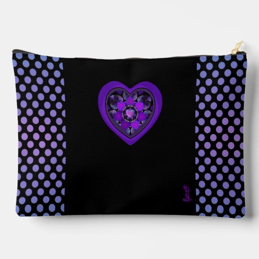 Paarse paraplu & harten .7 etui (Achterkant)